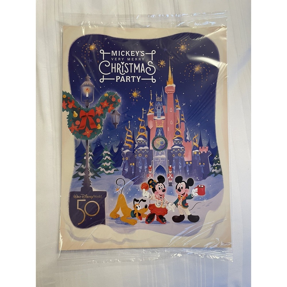 NEW 2022 Walt Disney Mickey's Very Merry Christmas Party 9x12 Print/Poster